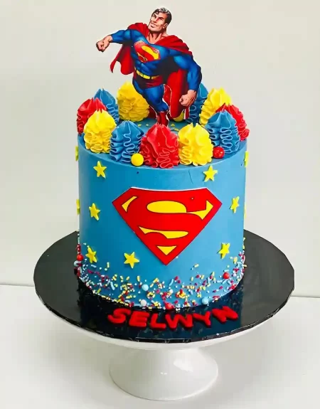 Superman Birthday Cake